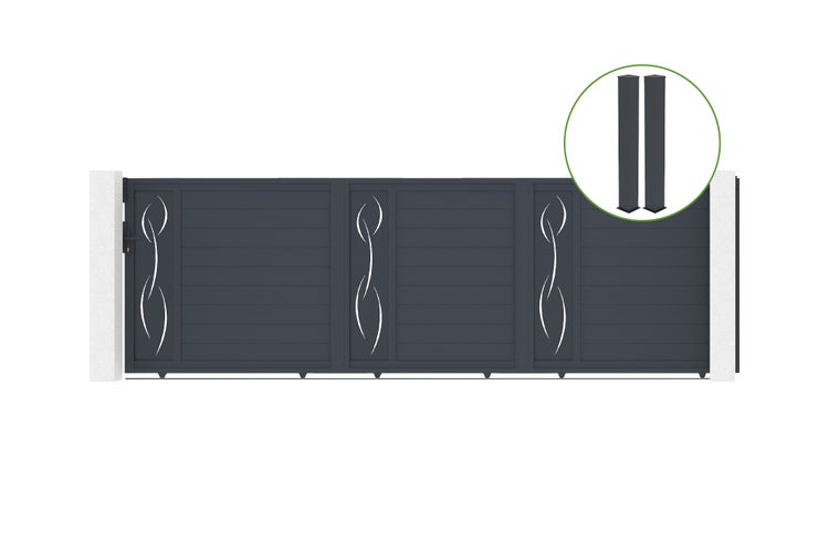 Pfosten aus Material für den Außenbereich