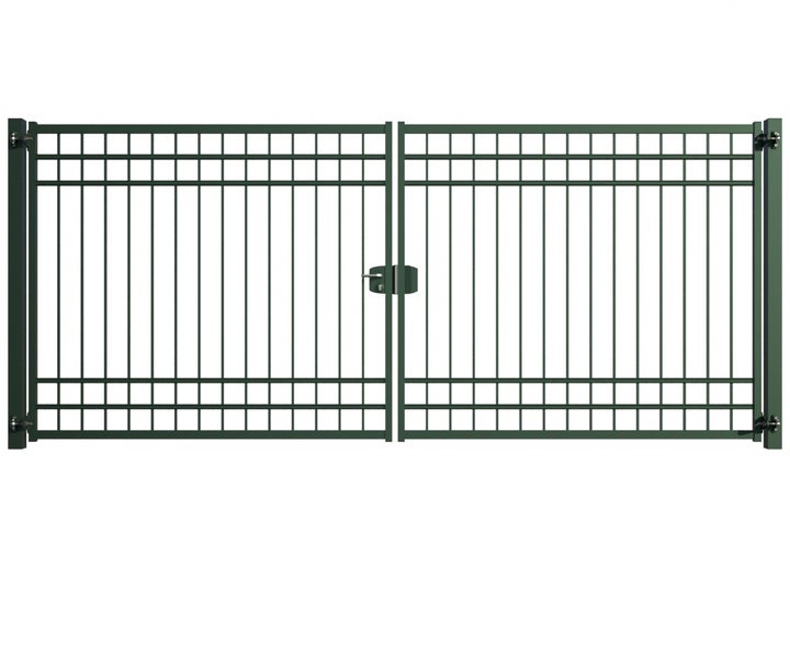 Doppeltor aus Metall für den Aussenbereich