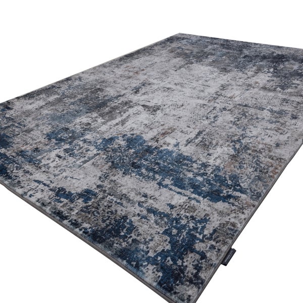 Rechteckiger Teppich mit abstraktem Muster im Vintage Design.