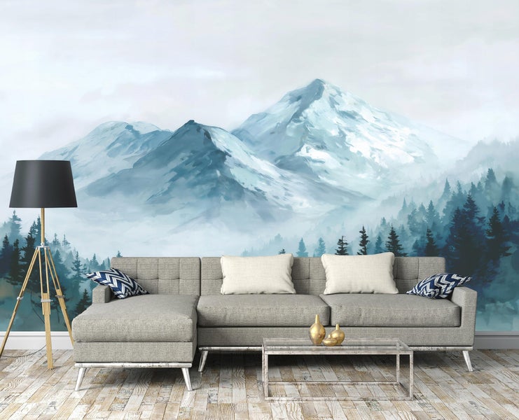 Fototapete Berge Wald Natur 16206VX8 Vliestapete Wohnzimmer Schlafzimmer 400x280 cm