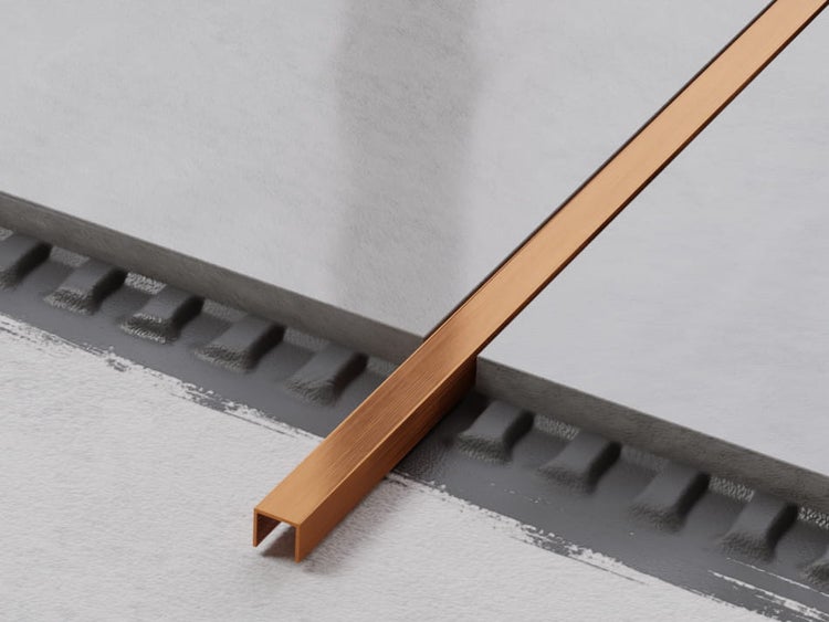 Fliesenprofil aus Metall, U-Form