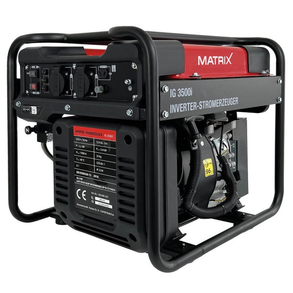 Inverter Stromerzeuger Matrix IG 3500i – Benzin, 3500 Watt, leise, tragbar
