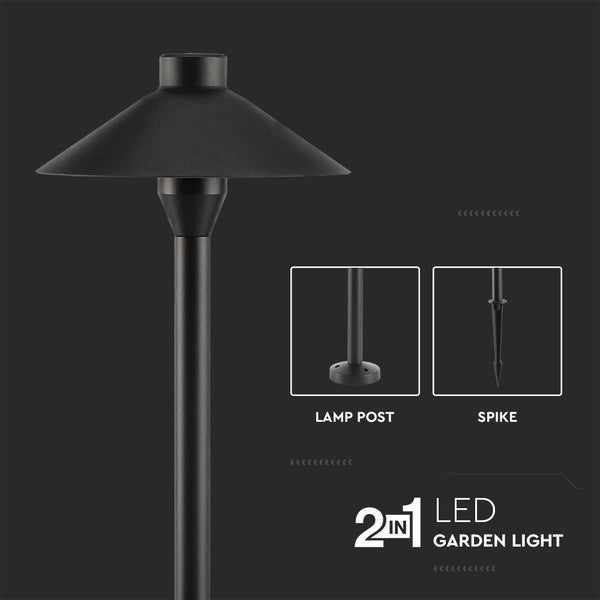 V-TAC VT-907 - Außenbeleuchtung - Garten Spikes Lichter - Samsung - IP65 - Schwarz - 7 Watt -