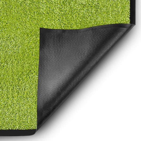 FLOORDIREKT Fußmatte Rhine - Unicolor - Schmutzfangmatte für Innen & Außenbereiche - Limone - 90 x 150 cm