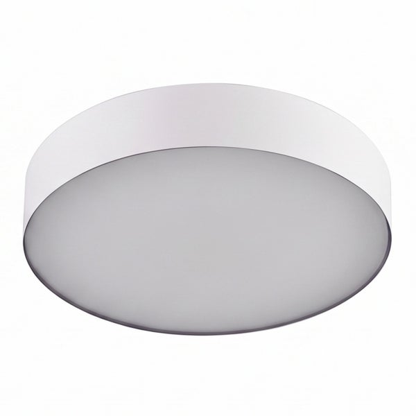 Runde LED Deckenleuchte in schlichtem Design für eine gleichmäßige Raumausleuchtung.
