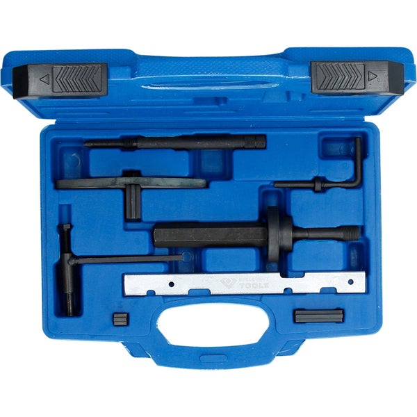Brilliant Tools Werkzeugsatz für Motoren im blauen Koffer