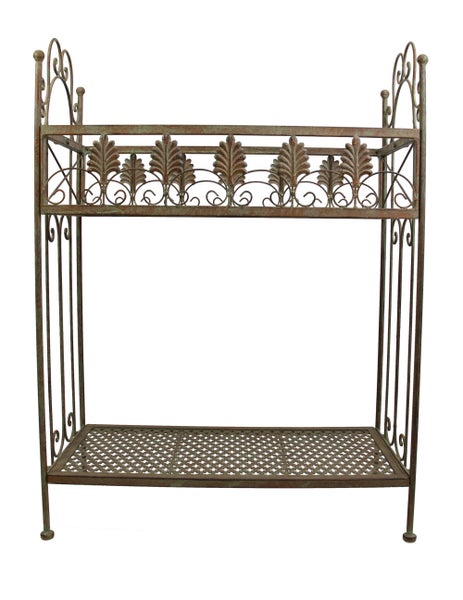 FRANK FLECHTWAREN | Regal Antik, METALL, 58 x 27 x 81 cm, einfache Selbstmontage