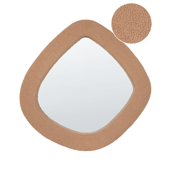 Dekorativer Wandspiegel mit strukturiertem Rahmen