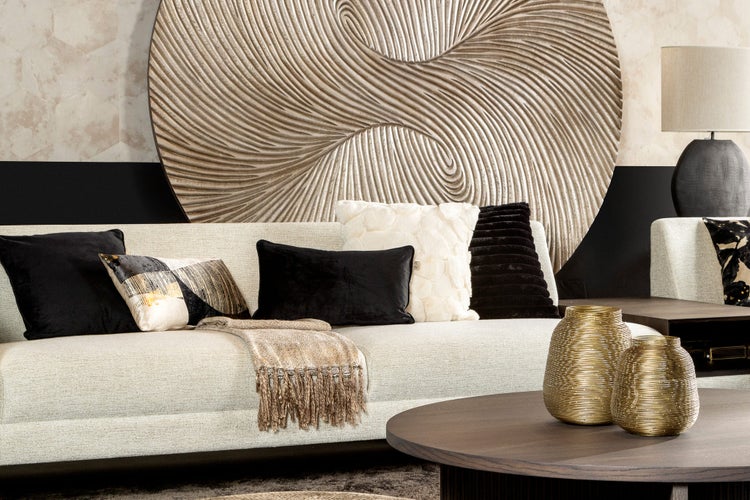 LORA - Plaid 140x180 cm - Greige - Braun