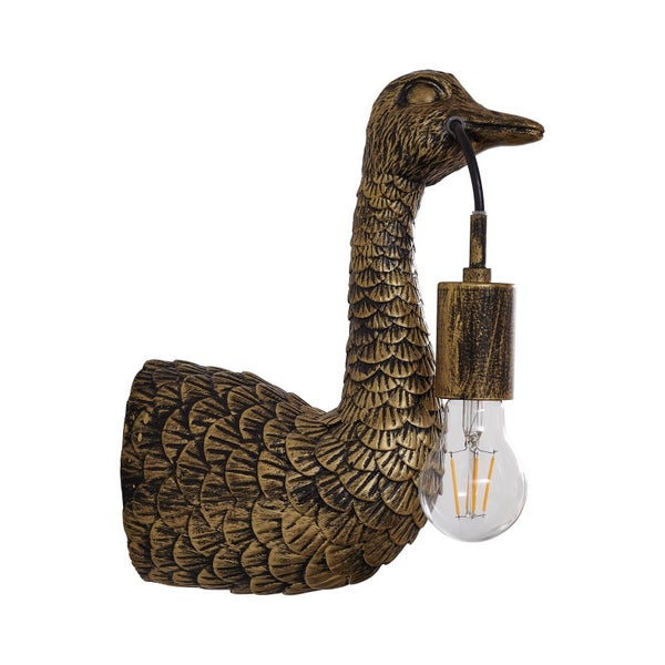 Lindby Wandleuchte, Wandlampe Innen Nirvathia (Design Modern) in Gold / Messing aus Metall (1 flammig E27) - Wandstrahler Wandbeleuchtung Schlafzimmer Wohnzimmer Wohnzimmerleuchte