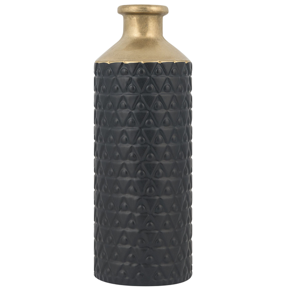 Dekovase ARSIN Steinzeug 39 cm Schwarz
