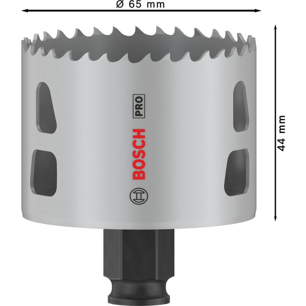 Bosch Lochsäge mit 65 Millimeter Durchmesser und 44 Millimeter Höhe