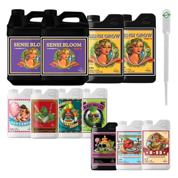 Advanced Nutrients 7-teiliges XL Dünger Set – Komplettset mit 11 Hochwertigen Komponenten für Maximales Pflanzenwachstum, Gesunde Wurzeln & Üppige Blüten