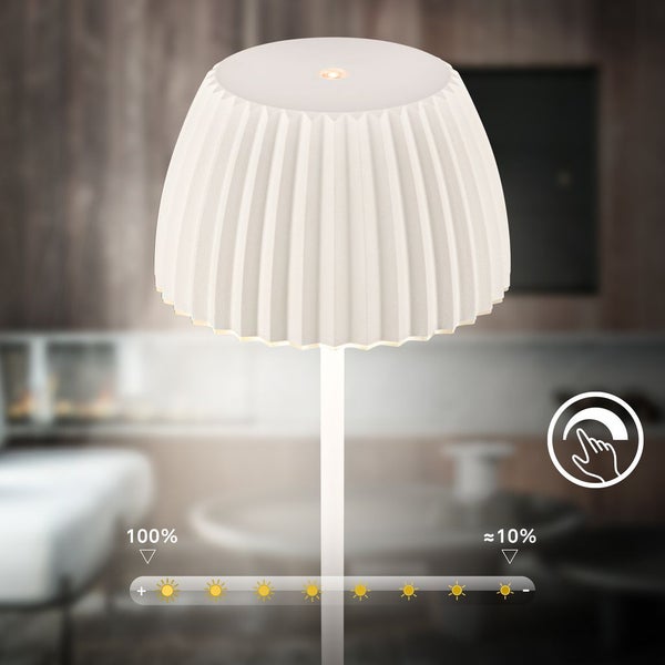 LED Tischlampe LED Tischleuchte Dimmbar Touch Warmweiß Schlafzimmer Flur