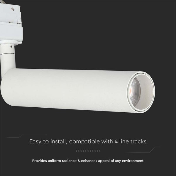 Weiße LED-Strahler für Schienensysteme