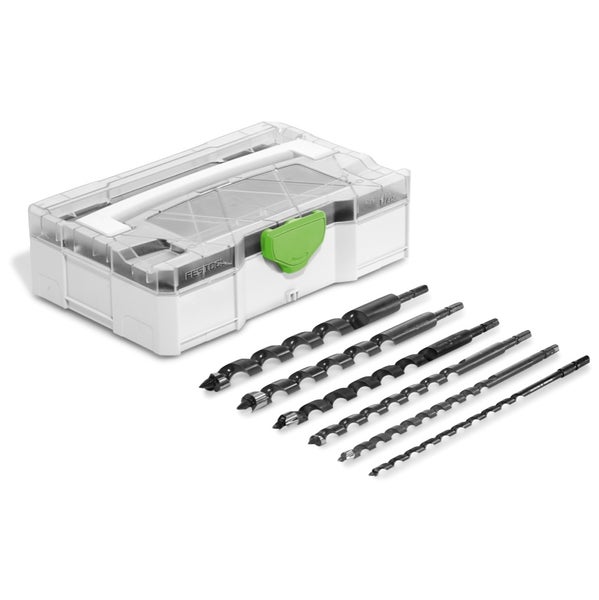 Festool Schlangenbohrer Set SB CE/6-Set 6 - 16 mm 6 tlg. + SYS MINI ( 205902 ) für Schlagbohrschrauber und Bohrschrauber