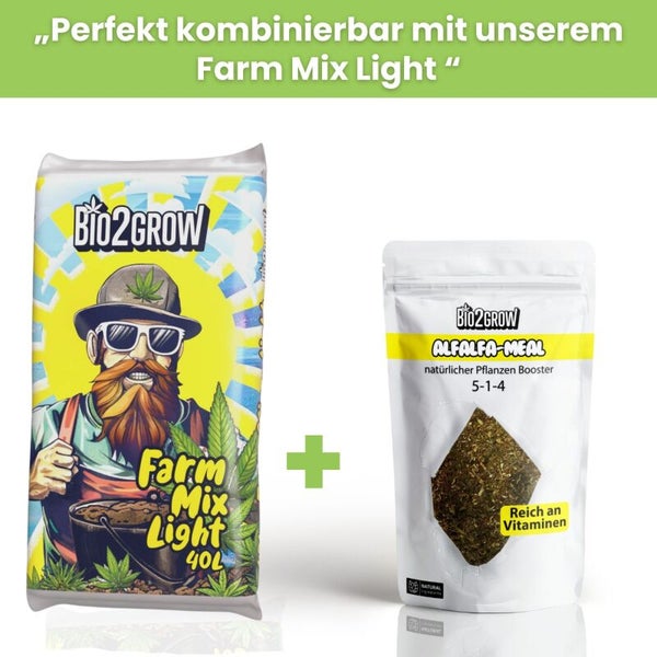 Bio2Grow Farm Mix Light und Alfalfa Meal Pflanzenbooster Produktbild