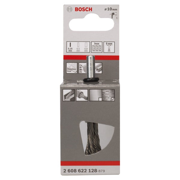 Bosch PRO Stainless Steel heavy Pinselbürste 10 x 0,35 mm gerader Schaft - 2608622128