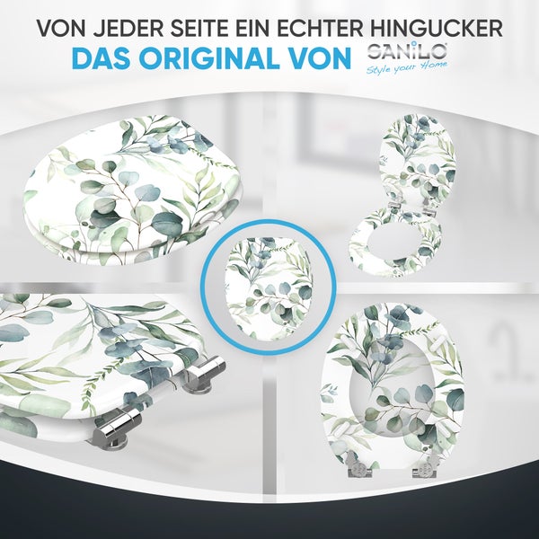 WC-Sitz mit Absenkautomatik Eukalyptus