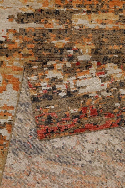 Esprit Kurzflor Teppich Orange aus Wolle East Village 50x80 cm