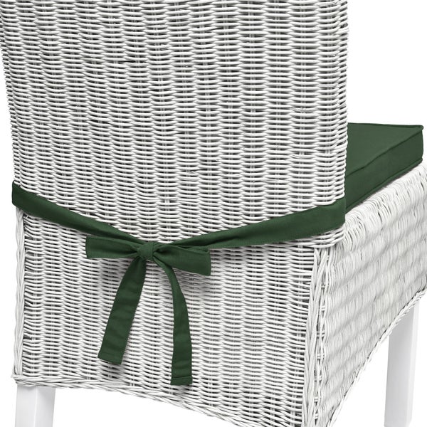 Beautissu Loft SK Stuhlkissen 45x40x5cm Dunkelgrün (4tlg)