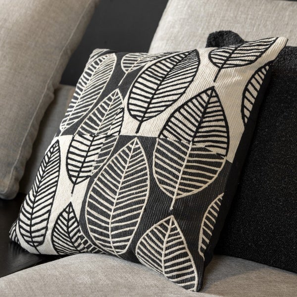 Dakota Dekokissen - Mit Blumenmuster 45x45 cm, Weiß