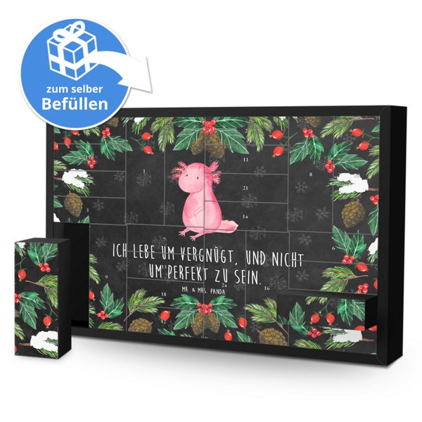 Mr. & Mrs. Panda Befüllbarer Adventskalender Axolotl null - Schwarz