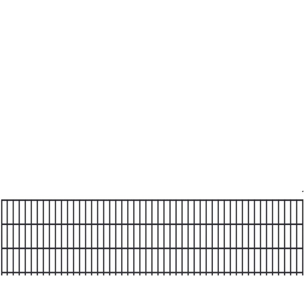 Metallzaun zur Grundstücksbegrenzung