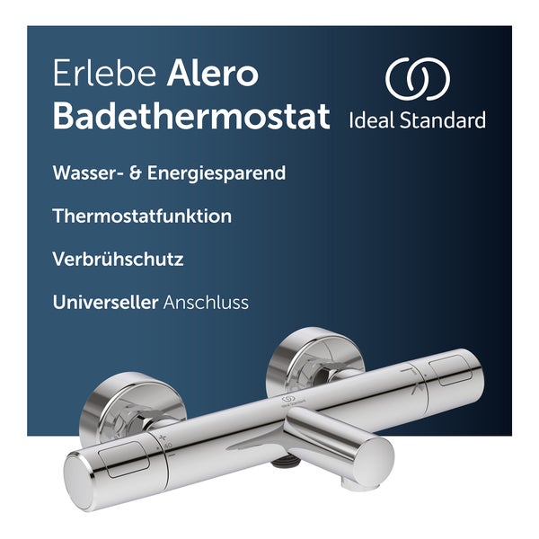 Ideal Standard Alero Badethermostat mit Thermostatfunktion und Verbrühschutz