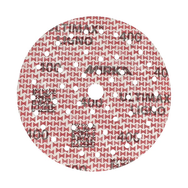 Mirka Ultimax Ligno Ø 150mm Schleifscheiben Klett Multifit / Korn 400 / 100 Stück / Multi-Lochung / zum Schleifen von Holzoberflächen