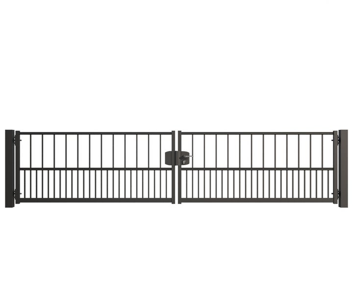 Doppelflügeltor mit Schloss für den Außenbereich