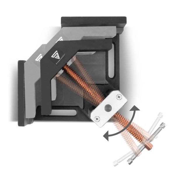 STAHLWERK Schweißwinkelklemme Winkelspanner mit 90° Winkel und 100 mm Maulweite