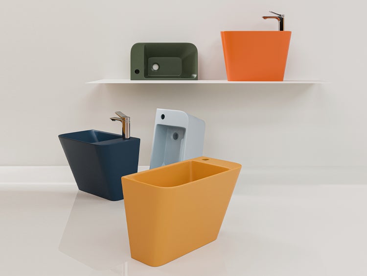 Waschbecken-50cm-100605-Prima-Curry-Gelb