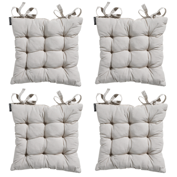 Sitzkissen Tuscany Panama Leinen - Ca. 46x46 cm - 4er-Set