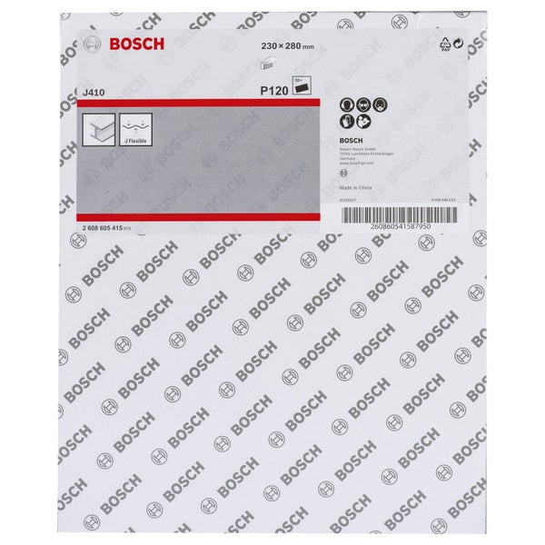 Bosch 50x Schleifblatt 230 x 280 mm für Metall 120 - 2608605415