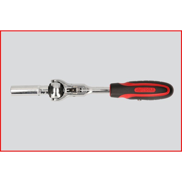 KS TOOLS 1/4 MODIFIX Mini-T-Griff-Schwenkkopf-Knarre 72 Zahn - 914.1405