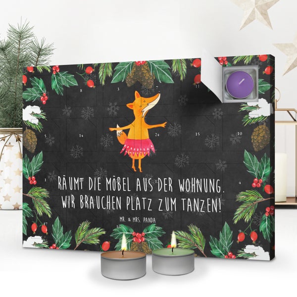 Mr. & Mrs. Panda Duftkerzen Adventskalender Fuchs Ballerina - Schwarz