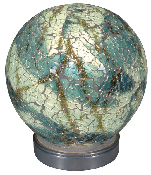 Dekorative Mosaik Kugel Lampe auf einem Sockel