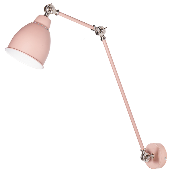 Wandlampe MISSISSIPPI verstellbar Metall Pastellrosa