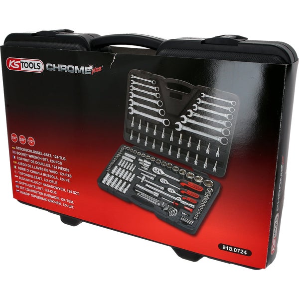 KS Tools Steckschlüsselsatz mit 124 Teilen im Koffer