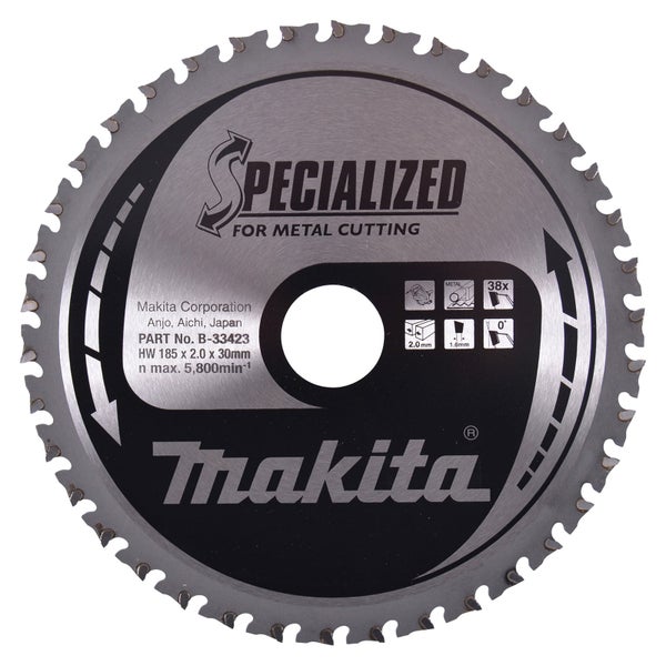 Makita Sägeblatt für Metall, 185 x 2,0 x 30 Millimeter
