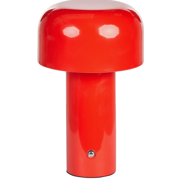 Kabellose LED Tischlampe BESOS mit Dimmer Metall Rot
