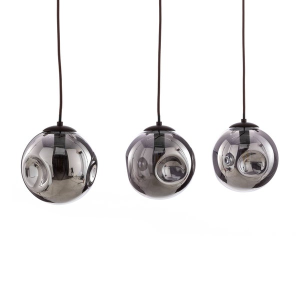 Lindby Pendelleuchte Valentina (Design, Modern) in Alu aus Glas (3 flammig E14) - Hängelampe Esstischlampe Hängeleuchte Wohnzimmerleuchte