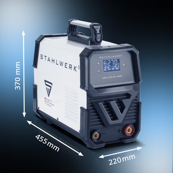 STAHLWERK Schweißgerät ARC 270 ST DC MMA E Hand Inverter mit 270 A