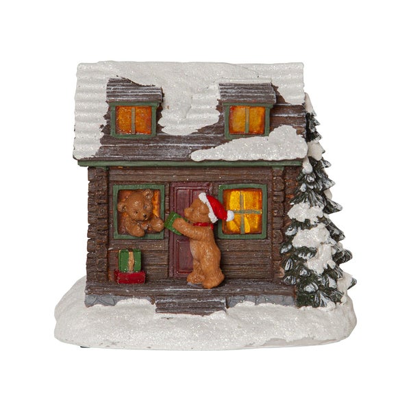 Dekorative Weihnachtsbaumleuchte mit Hirschsilhouette