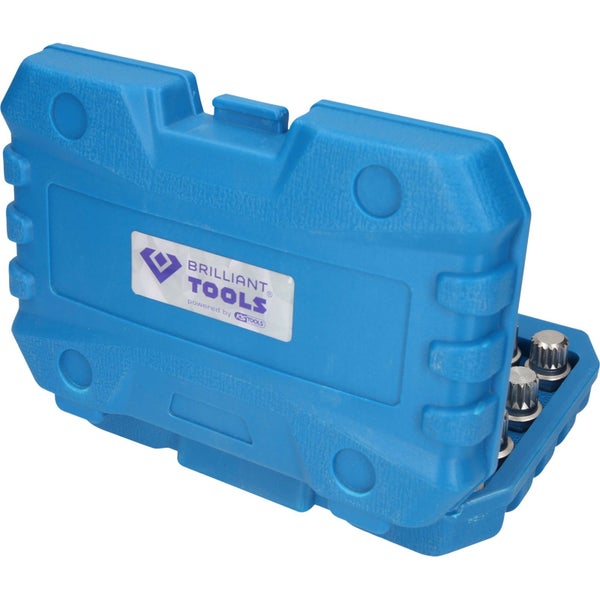 Brilliant Tools Steckschlüsselsatz in blauem Gehäuse