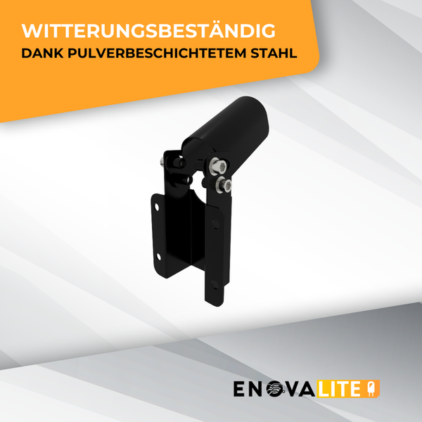 Wetterfeste Wandleuchte aus pulverbeschichtetem Stahl