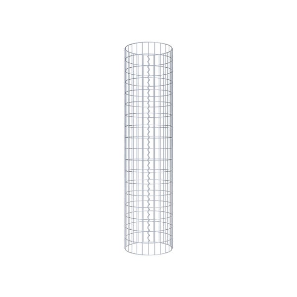 Gabionensäule Durchmesser 42 cm, MW 5 x 10 cm rund - Höhe: 1,80 m