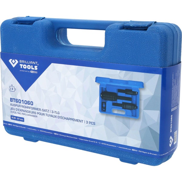 BRILLIANT TOOLS Auspuffrohrformer-Satz 3tlg. - BT601060