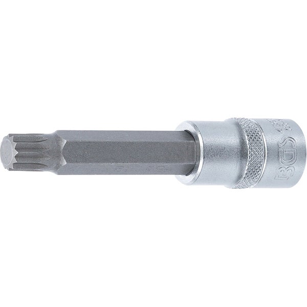 BGS Bit-Einsatz Länge 100 mm Antrieb Innenvierkant 12,5 mm (1/2) Innenvielzahn (für XZN) M12 - 4363